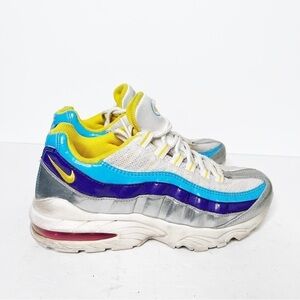 Vintage Nike Air Max ‘95 Rare Sneakers Size 5.5 Women’s Silver Purple Blue
